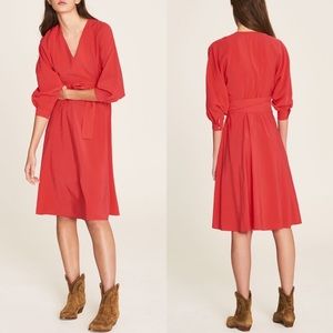 NWT ba&sh Cauka Midi Dress